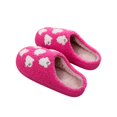 thumbnail image 2 of HTHLVMD Cute Pattern House Shoes, Fuzzy Plush Slip Ons, Halloween All Over Ghost Slippers Cute Pattern Fuzzy House Shoes Warm Plush Closed Toe Slip On Clog Indoor Footwear, Hot Pink 7.5, 2 of 6