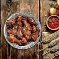 thumbnail image 4 of 10/50pcs Air Fryer Liner Round Aluminium Trays Containers Aluminum Foil Tin Box Home, 4 of 5