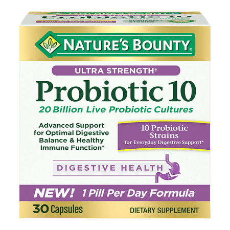 Nature's Bounty Probiotic 10 20 Billion Cfu 30 Caps