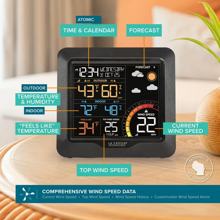 La Crosse Technology L76225 Digital Color Wind & Weather La Crosse Technology L76225 Digital Color Wind & Weather