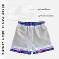 thumbnail image 3 of FORMRS Boys Swim Trunks Quick Dry Mesh Liner Boardshorts Sizes XS-XL, Neon Pink Starfish, 3 of 7