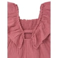 thumbnail image 3 of Modern Moments by Gerber Toddler Girl Flutter Romper with Smocking, Sizes 12 Months - 5T, 3 of 8