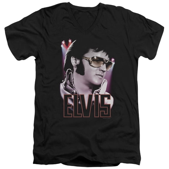 Elvis Presley - 70S Star - Slim Fit V Neck Shirt - XX-Large