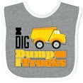 thumbnail image 3 of Inktastic I Dig Dump Trucks Boys or Girls Baby Bib, 3 of 4