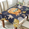 thumbnail image 4 of SKYSONIC Thanksgiving Pumpkin Tablecloth Waterproof Washable Polyester Square Table Cover Durable Tablecloth for Kitchen Dining Table Party Decor (60 X 60 Inch), 4 of 7