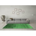 thumbnail image 3 of Ahgly Company Indoor Rectangle Solid Emerald Green Modern Area Rugs, 5' x 7', 3 of 4