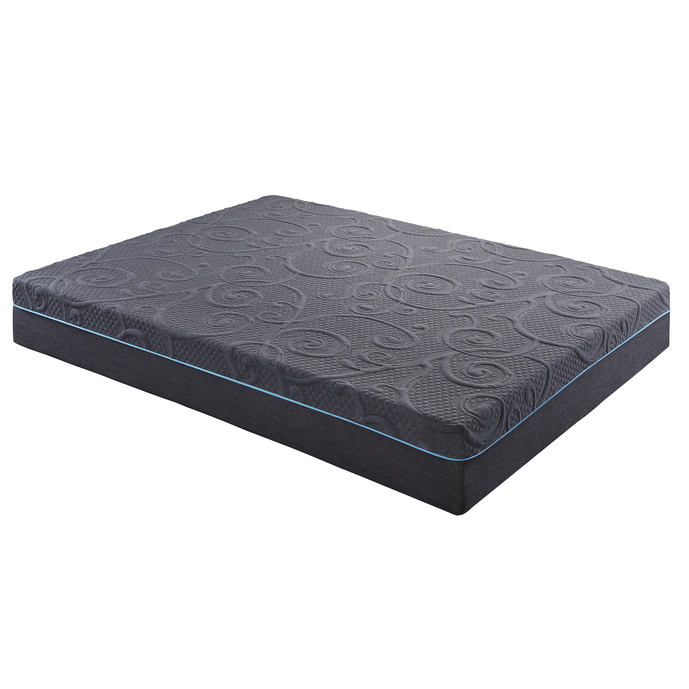 JERFIT 11 Inch King Size Hybrid Mattress in a Box, Medium Firm Gel Memory Foam with Pocket Springs, Breathable Dark Gray Bed Mattress for Support Pressure Relief