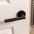thumbnail image 4 of Bravura Hardware 936 Nashville Knob Passage Lockset with Modern Square Trim for Hallway/Closet, Chrome, 4 of 5