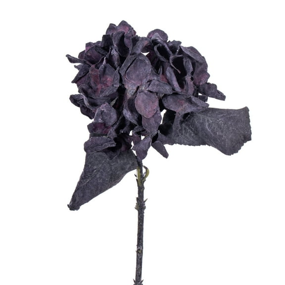 Vickerman 13" Plum Artificial Dried Hydrangea Spray, 6 per bag.