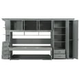 thumbnail image 4 of Harper & Bright Designs Twin Size Murphy Bed with Wardrobe and Cabinet, Wooden Twin Cabinet Bed Wall Bed with Desk, Folding Wall Chest Bed for Guest Room Office, Gray, 4 of 14