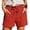 Red, variant on Kingdiese Womens Casual Solid Color Shorts With Waist Pockets And Comfortable Elastic Band For Sport Yoga Wear High Waist Shorts for Women under Dress, Size XL