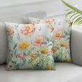 thumbnail image 3 of Throw Pillow Covers Wild Flowers - Botanical Spring Floral Butterfly Colorful Decorative Pillow Case for Sofa Couch Bedroom Living Room Car Home Decor Set of 2 Multiple specifications&nbsp;, 3 of 7