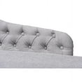 thumbnail image 6 of Baxton Studio Florent Modern and Contemporary Grey Fabric Upholstered Black Finished Chaise Lounge, 6 of 11