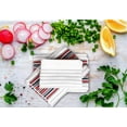 thumbnail image 6 of Urban Villa Kitchen Towels,, Cotton Dish Towels,Mitered Corners,Ultra Soft (Size: 20X30 in), White Waffle Stripes, Absorbent Bar Towels & Tea Towels - (Set of 6), 6 of 9