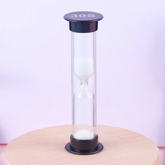 Medidor de arena de plástico, cronómetro pequeño de 30 segundos, 1 minuto, 2 minutos, 3 minutos, 5 minutos, 10 minutos
