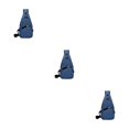 thumbnail image 4 of Riñonera impermeable Qarigey de tela para hombre bandolera multifuncional resistente al desgarro Azul, 4 of 6