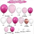 110PCS Pink Balloon Garland Arch Kit with Glitter Balloons, 18/12/10/5 ...
