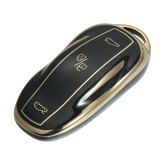 Unique Bargains Silicone for Smart Key Fob Case Cover for  Model S Y 3 Key Fob Shell Protector Keyless Black