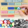 thumbnail image 5 of Evjurcn 200 Pcs Silicone Beads Round Silicone Beads Bulk 20 Colors Silicone Loose Beads Soft Silicone Bead Set 15mm Round Beads Set Silicone Craft Beads for DIY Necklace Bracelet Jewelry, 5 of 9