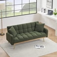 thumbnail image 6 of 69 Inch Sofa Bed in Green - Adjustable Teddy for Small Living & Bedroom Spaces, 6 of 9