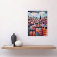 thumbnail image 4 of Edinburgh Cityscape Stylised Oil Painting Pink Blue Cloudy Scottish City Skyline Unframed Wall Art Print Poster Home Decor Premium, 4 of 5