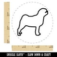 thumbnail image 2 of Pug Dog Outline Self-Inking Rubber Stamp Ink Stamper - Yellow Ink - Small 3/4 Inch, 2 of 7