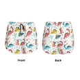 thumbnail image 5 of Lsque Dinosaur Printed Women's Running Shorts with Liner Pockets,Elastic Quick Dry Workout Athletic Gym Yoga Shorts,Womens High Waist Shorts-Small, 5 of 9