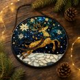 thumbnail image 6 of Fmbmuo Christmas Round Window Hanging , Vintage Durable Suncatcher Decor , For Xmas Tree Wreath Window Holiday Decor, 6 of 7