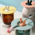 thumbnail image 4 of Silicone Cup Lids, Food Grade Rabbit Anti-dust Cup Cover, Heat Resistant Mug Cover, Airtight Reusable Seal Cup Lid for Coffee and Tea (3 Set Rabbit) - blue, 4 of 5