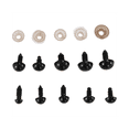 thumbnail image 3 of Safety Eyes with Washers, 300Pcs Small Doll Craft Toy Teddy Bear 6mm/8mm/9mm/10mm/12mm, Black Plastic Eye, 3 of 10