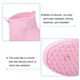 thumbnail image 5 of 28x17cm Silicone Reusable Foldable Overshoes Rain Galoshes Waterproof Shoe Cover, Pink, 5 of 6