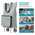 thumbnail image 2 of Collapsible Trolley Bag Foldable Shopping Cart Folding Shopping Bag with Wheels, 2 of 8