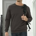 thumbnail image 4 of 2 Pack Men's Sherpa Lined Fleece Crewneck Pullover Sweatshirts, Loose Fit Casual Outdoor Long Sleeve Outerwear Tops, 4 of 7