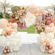 Beyondtrade 144pcs Apricot Retro Pink Balloon Arch Garland Kit for Wedding Party Backdrop Venue Decor