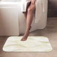 thumbnail image 4 of 1pc Wavy Gold Lines on White Absorbent Non-Slip Bathroom Thickened Flannel Rug Decor,Soft,Quick Drying,Suitable For Indoor/outdoor Use,Bathrooms,Bedrooms,Kitchens,Terrace,Laundry Rooms,16"x24", 4 of 9