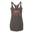 thumbnail image 3 of Normal Isn’t Coming Back Jesus Is Inspirational/Christian Tri-Blend Racerback Tank Top, Brown, Large, 3 of 5