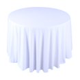 thumbnail image 4 of Water Resistant Round Tablecloth 90 Inch - Stain Proof Washable Polyester Table Cover for Wedding, Banquet, Dining & Outdoor Events - Spill Resistant Tablecloth, 4 of 6