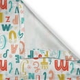 thumbnail image 6 of Ambesonne Letters Valance & Curtain, Colorful Alphabet Character, 55"x45", Multicolor, 6 of 7