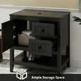 thumbnail image 5 of Eclife 30" Freestanding Bathroom Vanity Set with Vessel Sink, Faucet and Drain, 5 of 10