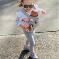thumbnail image 2 of Bebamour Doll Carrier Original Reborn Baby Doll Carrier for Doll Toys Doll Carrier for Girls and Boys (Grey Animal), 2 of 5