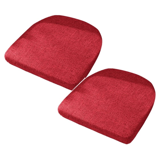 2Pack Indoor Chair Cushions For Dining Chairs Soft And Comfortable Textured Foam Kitchen Chair Pads With Ties And Non Backing Cushion Home Decor