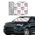 thumbnail image 3 of Kdxio Cartoon Poodle Dog Print Front Windshield Sun Shade,Folding Auto Sunshade for Car Truck SUV-Medium, 3 of 7