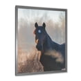 thumbnail image 2 of Designart 'Close Up Portrait Of A Horse On An Autumn Morning' Farmhouse Framed Art Print, 2 of 4