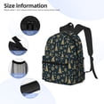 thumbnail image 3 of Disketp Gold Snowflake Christmas Tree Mochila Ligera Clásica con Múltiples Bolsillos, Mochila Casual para Hombre y Mujer, Ideal para Escuela, Trabajo y Viajes, 3 of 6