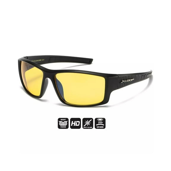 XLOOP High Definition Yellow Sport Night Driving Vision Sunglasse