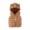 Brown, variant on Kids Bear Ear Hooded Puffer Vest Boys Girls Sleeveless Quilted Warm Gilet Full Zip Lightweight Padded Vest for Toddlers Fall Winter School Daily Outdoor Wear(5-6 Years,Brown)