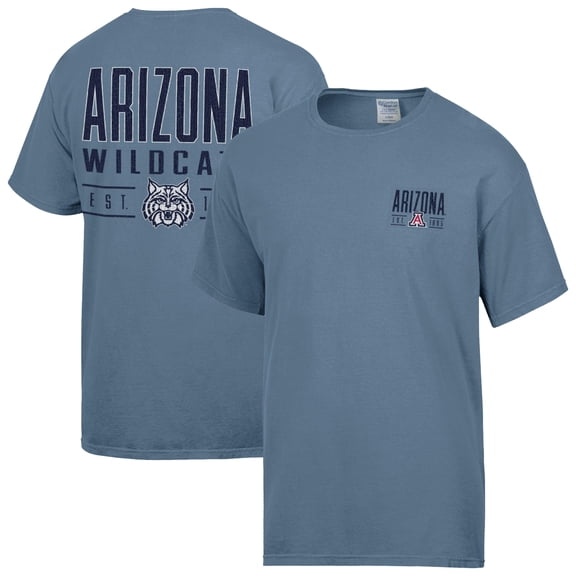 Men's ComfortWash Blue Arizona Wildcats Big Name T-Shirt