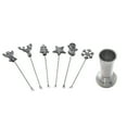 thumbnail image 4 of Maison Concepts Christmas Set Of 6 Assorted Cocktail Picks With Holder (1.85L X 1.85W X 5.75H), 4 of 4