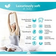 thumbnail image 5 of Twin XL Sheets 4pcs XL Twin Sheet Set Twin XL Fitted Sheet Extra Long Twin Sheets XL Twin Fitted Sheet Twin Extra Long Sheet Set Twin XL Bedding Twin XL Fitted Sheets XL Twin Sheets Light Blue, 5 of 5