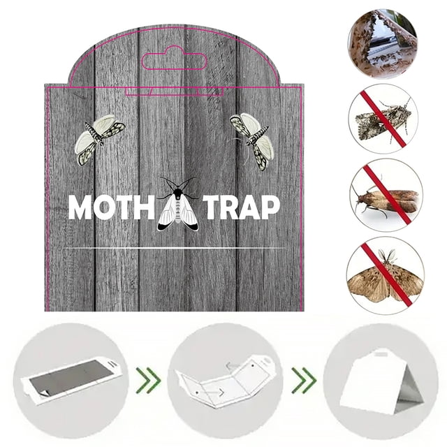 Trampas para polillas Cgtredaw 5 Uds. estilo Grano Madera